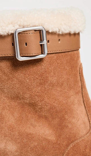 Simkhai - Women's Avery Shearling Wedge Ankle Boot