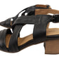 Bueno - Women's European Leather Mid Heel Sandal