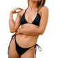 Gigizara - Shadow Horizon Bikini Top Textured Black Elegance