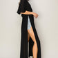 Vestido longo com fenda e amarração nas costas HYFVE