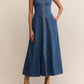 Z Supply - Angel Eyes Denim Midi Dress