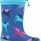 Hatley - Botas de chuva com forro de sherpa para meninos, estilo cavalo empinado