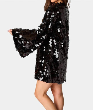 Buddylove - Vestido envelope Bertie com lantejoulas