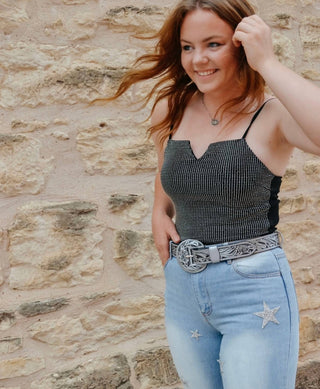 Cowgirl Vogue - Tulsa Embellished Bodysuit