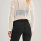 Free People - Avery Denim Bermuda Frayed Hem Shorts Ash Black