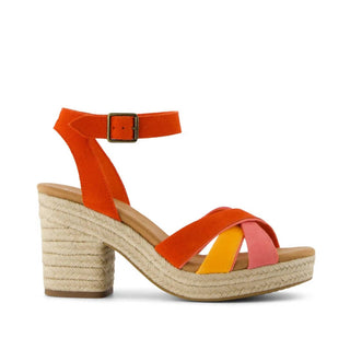 Toms - Sandália plataforma com tiras de corda Majorca feminina