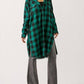 Risen - Acacia Plaid Hooded Longline Shacket