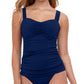 Profile By Gottex - E-Cup Scoop Neck Shirred Tankini Top