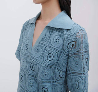 Jonathan Simkhai - Vestido-camisa Gabrielle Crochê