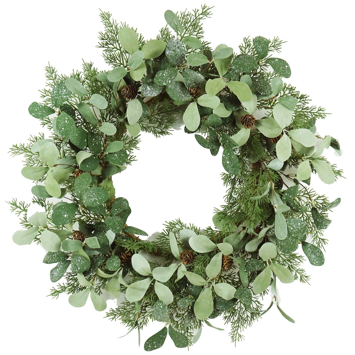 24-Inch Faux Foliage Christmas Wreath