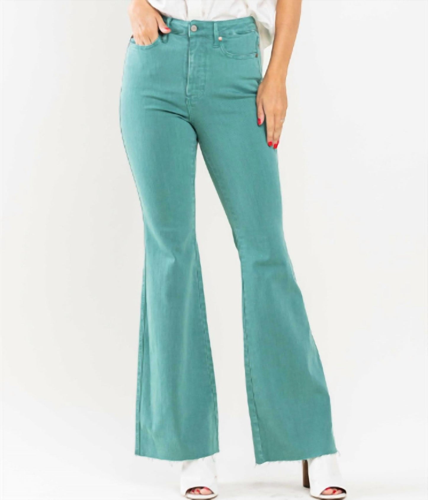 Judy Blue - High Waist Tummy Control Wide Leg Jeans