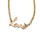 Eklexic - Dainty Script Love Necklace