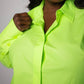 Good American - Coated Poplin Weekend Shirt