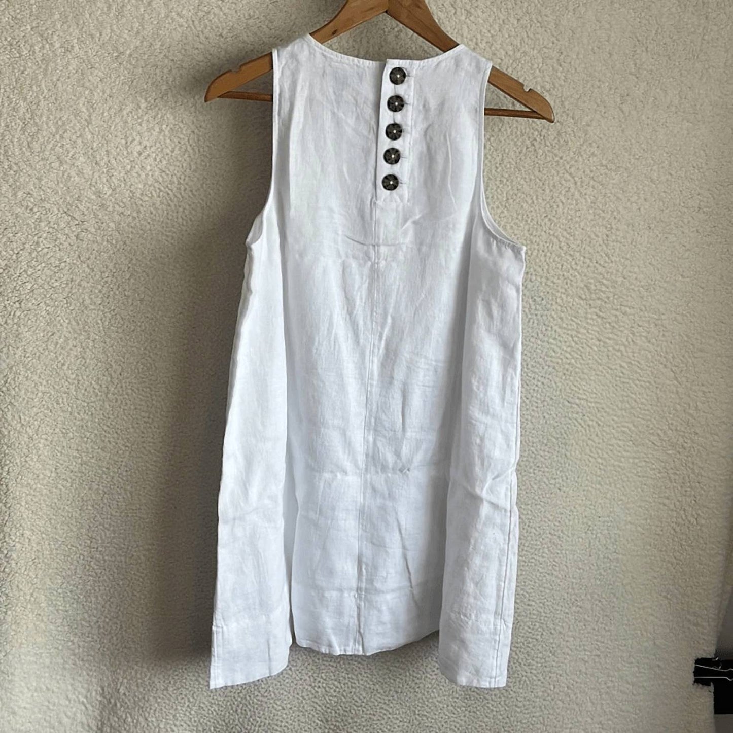 J.Crew - Maxine Button-back Dress In Linen