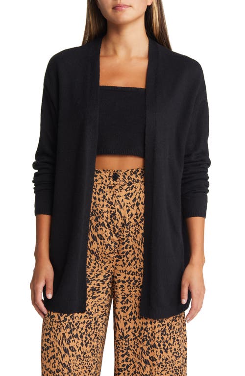 Open Edit Bandeau Top & Cardigan Set in Black  Size Small