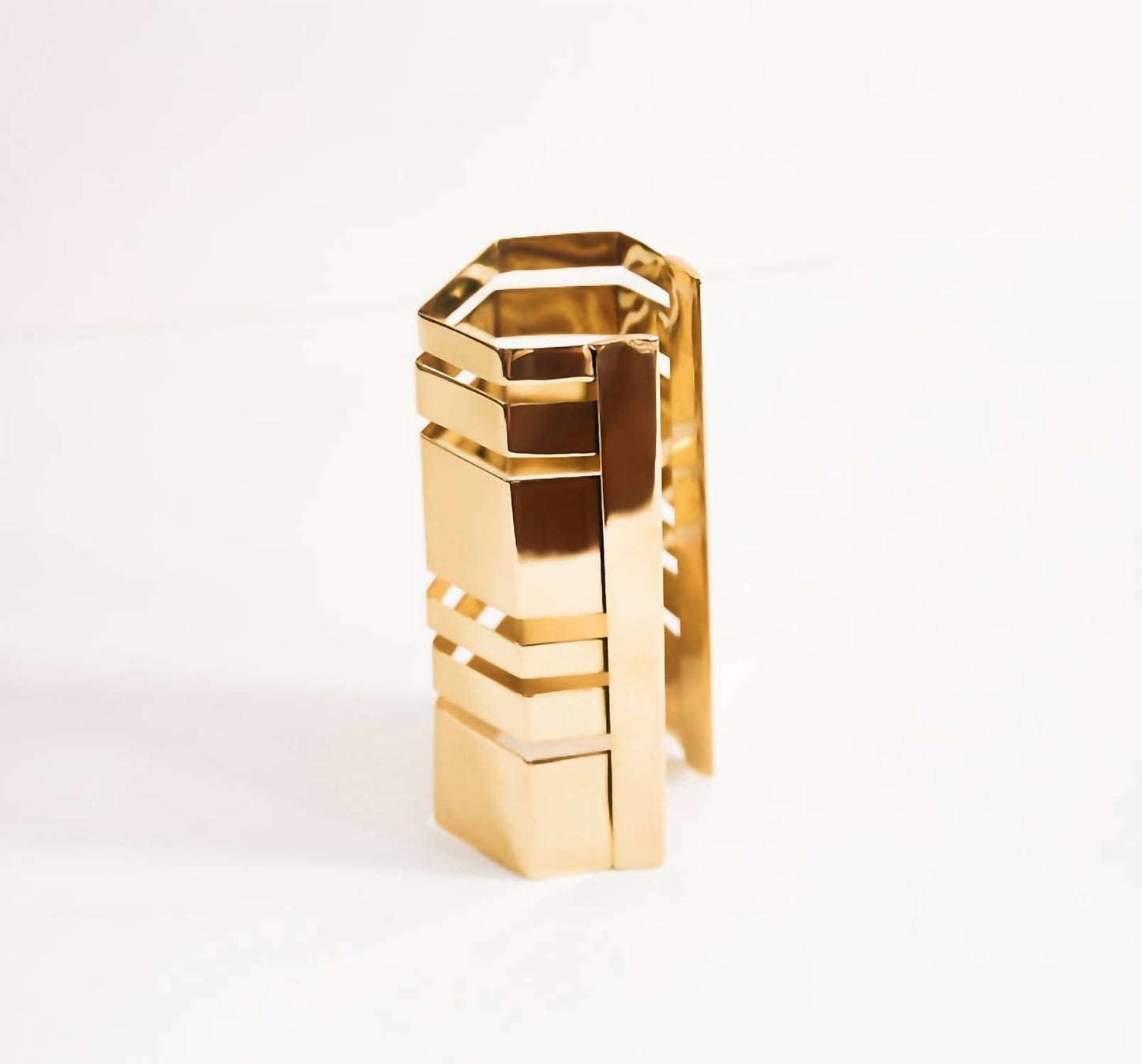 Avenue Chic - Women's Large Octagonal Cuff