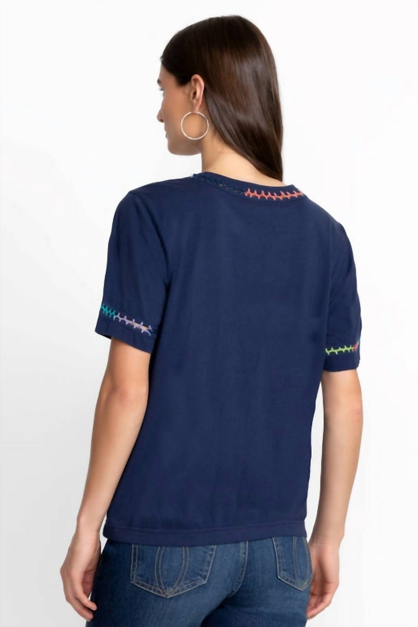 Johnny Was - CROCHET CREW NECK TEE