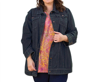 On The Plus Side - Premium Long Sleeve Rydel Denim Jacket - Plus Size