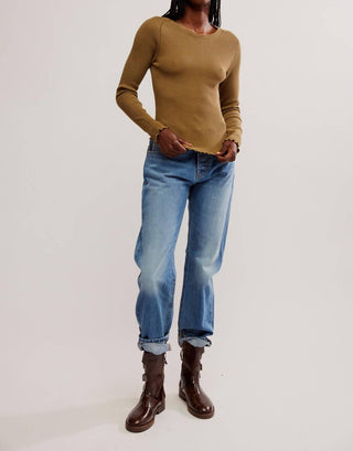 Free People - Camiseta de manga comprida Easy Does it