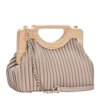 Coraline Wood frame Clutch