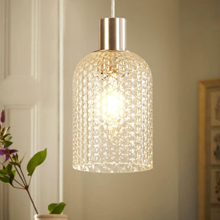 13Light Modern Industrial Pendant Light with Textured Glass