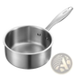 1.5 Qt Stainless Steel Saucepan with Steamer Basket