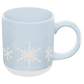 Snowflakes 14 oz Blue Stoneware Coffee Mug