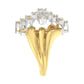 10K Yellow Gold Plated .925 Sterling Silver Diamond Cocktail Ring (1 1/2 Cttw, J-K Color, I1-I2 Clarity) - Size 7