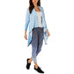 Blusa feminina tingida por imersão Ideology Horizon Blue tamanho grande