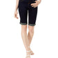 Shorts jeans femininos Petite Tikglo com punho, tamanho 8, da INC International Concepts