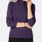 Karen Scott Suéter Feminino Gola Alta Roxo Dynasty Tamanho P