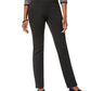 Calça feminina Charter Club Petite Pull-On Ponté-Knit Heather Onyx tamanho 4