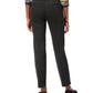 Calça feminina Charter Club Petite Pull-On Ponté-Knit Heather Onyx tamanho 4