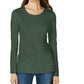 Camiseta feminina Maison Jules High-Low, cor Sage, tamanho 2, extra grande