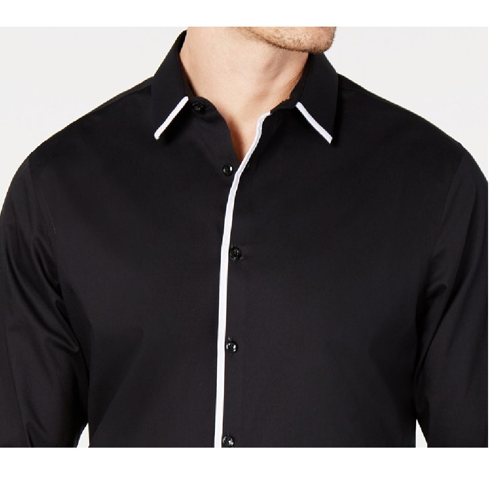 Camisa Victor Masculina INC International Concepts Preta Tamanho 2 Extra Grande