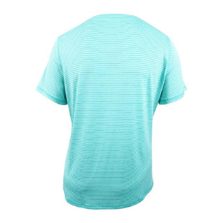 Camiseta feminina listrada com decote em V Ideology Laguna tamanho 2 extra grande