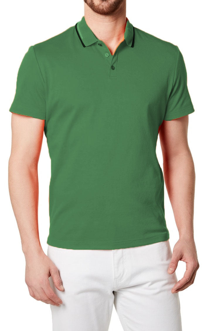 Polo Alfani Masculino Classic Fit Tipped Cabo Verde Tamanho XXL