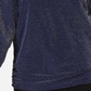 JM Collection Top feminino metálico com decote canoa, azul, tamanho extragrande