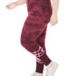 Leggings femininas plus size tie-dye da Ideology, tamanho extra grande, vermelho, paixão
