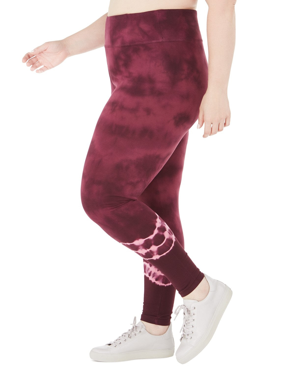 Leggings femininas plus size tie-dye da Ideology, tamanho 3, vermelho, extra grande