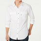 Camisa masculina com bolso regular da INC International Concepts, branca, tamanho X-S