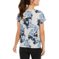 Camiseta feminina estampada de ioga Ideology, cinza, tamanho pequeno