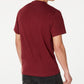 Camiseta gráfica masculina INC International Concepts Lightning Tiger, tamanho pequeno, vinho