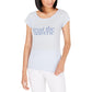 Camiseta feminina Ideology Trust The Universe Graphic Yoga Azul Tamanho Grande
