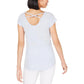 Camiseta gráfica de ioga Ideology Women's Trust The Universe, azul, tamanho 2, extra grande