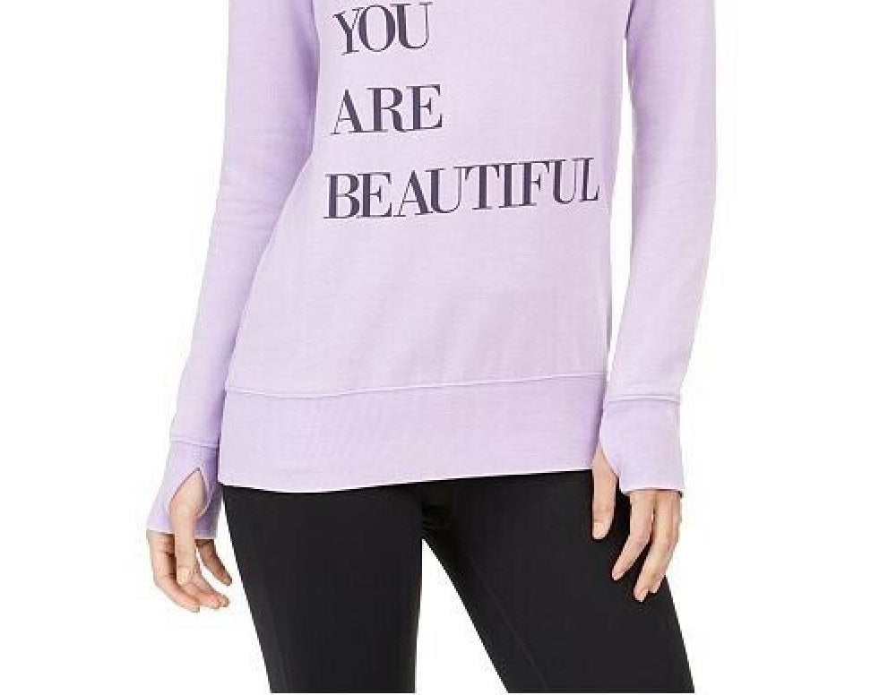 Ideologia Feminina Graphic Good Vibes Top com Tiras Roxo Tamanho Médio