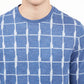 Pulôver Alfani Texturizado Masculino Jacquard Azul Tamanho Extra Grande