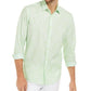 Camisa xadrez abstrata de corte clássico Alfani masculina, cor óxido de limão, tamanho pequeno