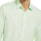 Camisa xadrez abstrata de corte clássico Alfani masculina, cor óxido de limão, tamanho pequeno