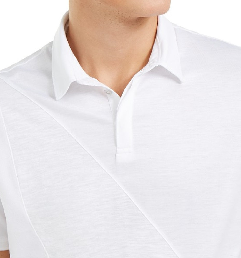 Camisa polo masculina INC Fountain, branca, tamanho 3, extra grande
